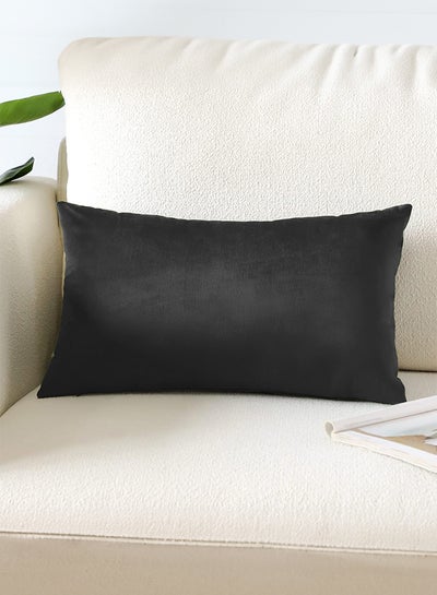 Buy Rectangular Soft Velvet Decorative Cushion with Solid Design and Attractive Colors in Saudi Arabia