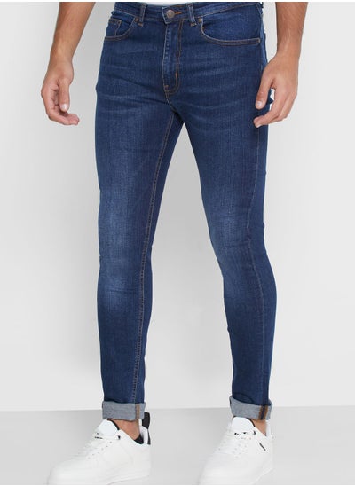 Buy Mid Wash Skinny Fit Jeans in Saudi Arabia