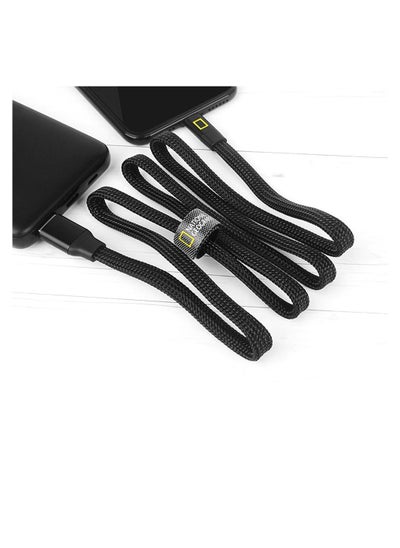 اشتري National Geographic Auto Folding 1M C-Type Cable  - Black في الامارات