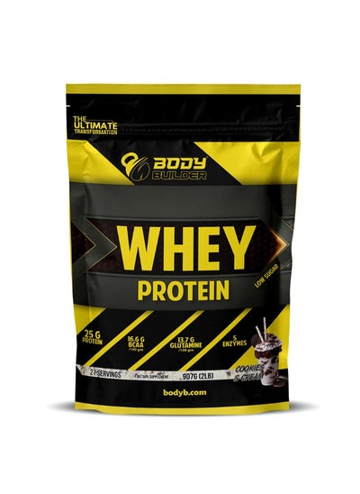 اشتري Body Builder 100% Whey Protein, Cookies and Cream, 27 Servings - 907 gm في السعودية