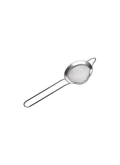 Buy Stainless Steel Fine Mesh Tea Strainer Colander Sieve With Non Slip Handle Cooking Filter Sifter for Food Vegetables in UAE