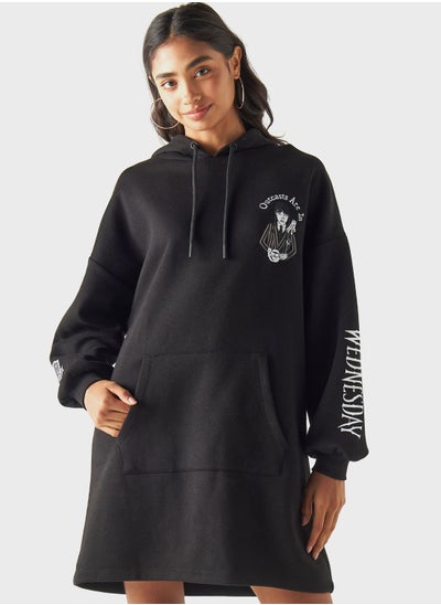 Buy Wednesday Ebroidered Hoodie in UAE