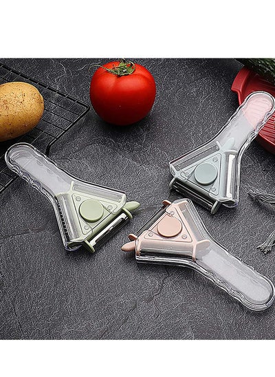 اشتري Vegetable Peelers for Kitchen Multi Functional Peeler for Potato Carrot Apple Veggie Fruit with Ergonomic Non Slip Handle Sharp Blade Good Grip Durable في السعودية