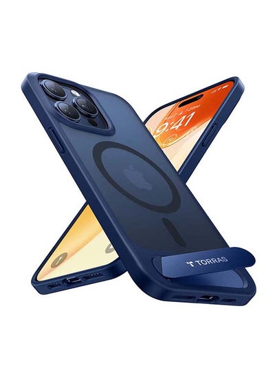 Buy iPhone 15 Pro Max UPRO Pstand Case Navy Blue - X00RP109K021 in Saudi Arabia