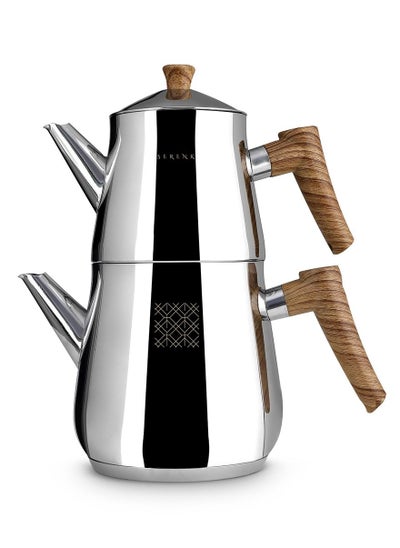 Buy Stainless Steel Traditional Turkish Tea Pot in Saudi Arabia