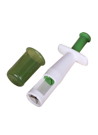 Buy Hand Pressure Slicer Green/White 20centimeter in UAE