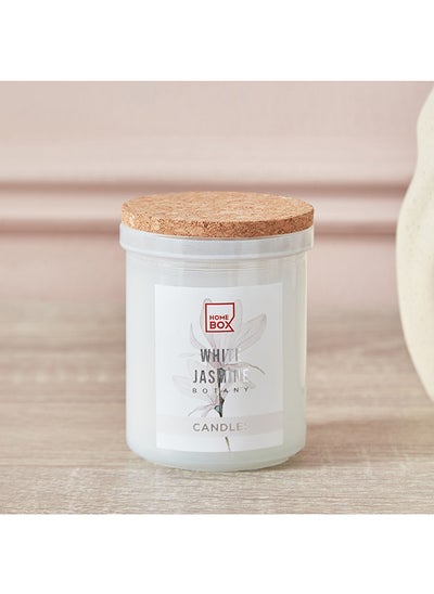 Buy Qara Ecology White Jasmine Jar Candle with Lid 114 g in Saudi Arabia