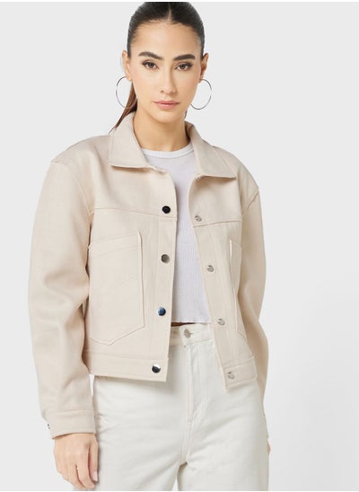 Buy Suede Look Jacket in UAE