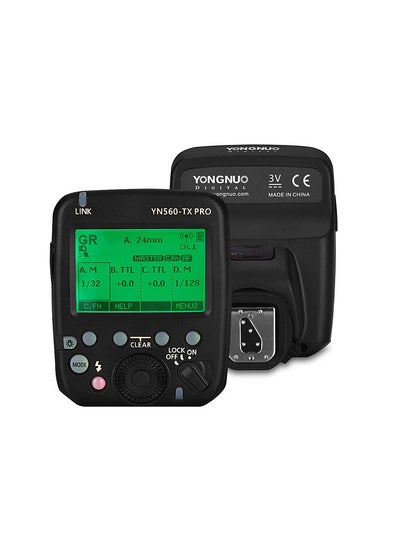 اشتري YN560-TX PRO 2.4G On-camera Flash Trigger Speedlite Wireless Transmitter with LCD Screen for Nikon DSLR Camera في السعودية