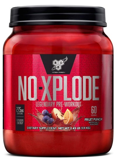 Buy NO-Xplode,  Pre-Workout , Fruit Punch, 60 Servings-2.45 Lb in UAE