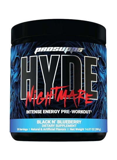 Buy Hyde Nightmare Pre-Workout - Black and Blueberry - (399g) in Saudi Arabia