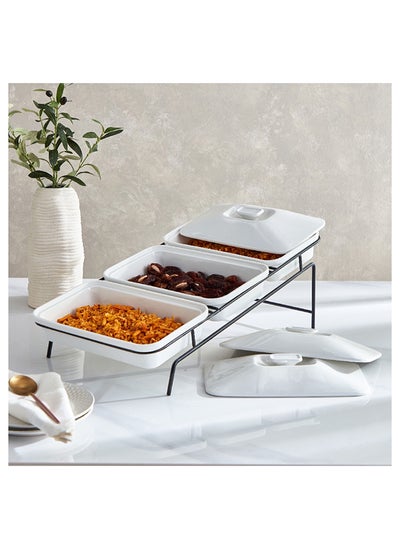 اشتري Nova Rectangular 7-Piece Serving Set 30x9x19 cm في الامارات