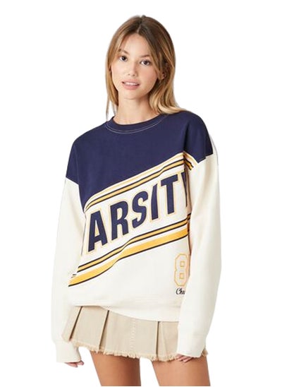 Buy Colorblock Varsity Graphic Pullover in Egypt