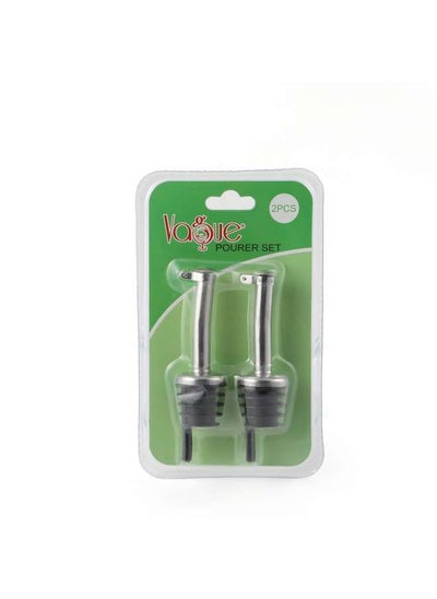 Buy Stainless Steel Stainless Steel Pourer Set-Black,Silver in UAE