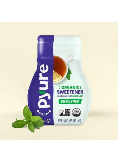 اشتري Pyure Organic Liquid Stevia Drops, Stevia Liquid Sweetener Keto Sugar Substitutes, Zero Calorie, Zero Sugar, Zero Carb, Plant-Based Sugar Free Liquid Stevia Extract, Simply Sweet, 1.8 Oz في الامارات