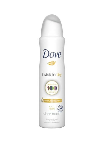 Buy Dove Spray Invisible Dry Anti White Marks Anti Per Spirant Deodorant, 150 ml in UAE