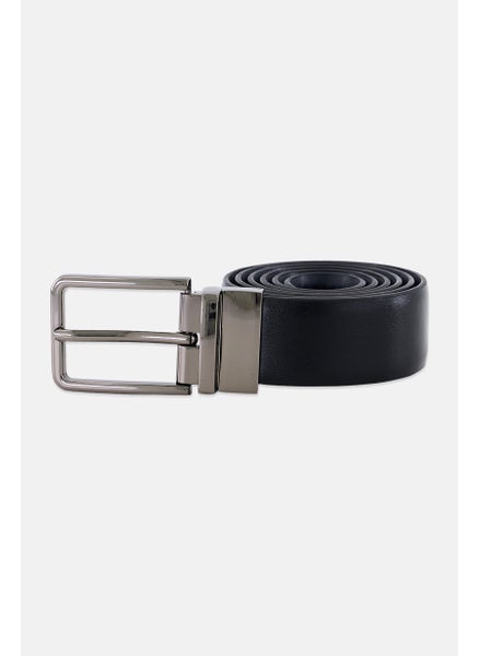 اشتري Men Leather Belt, Black في الامارات