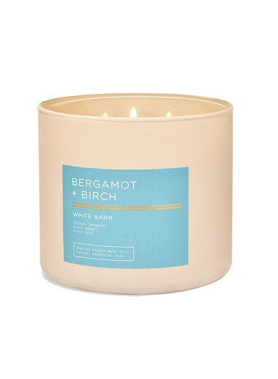 Buy Bergamot And Birch 3-Wick Candle in UAE
