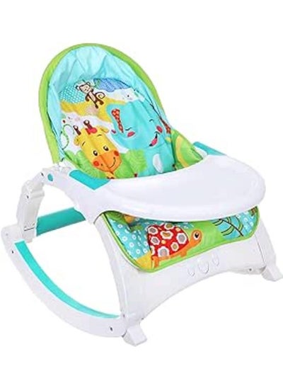 اشتري Little Angel Toys Music Portable Rocker With Vibration, Folding Bed And Music Shape Animals For Unisex-Multicolor-0-36Month في مصر