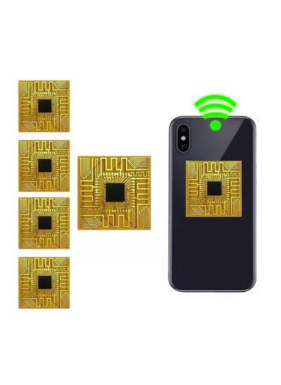 اشتري 5Pcs Cellphone Signal Booster, Signal Antenna Booster Cell Phone Signal Booster, Signal Enhancement Booster Sticker for Outdoor Camping  with Any Model of Mobile Phone في الامارات