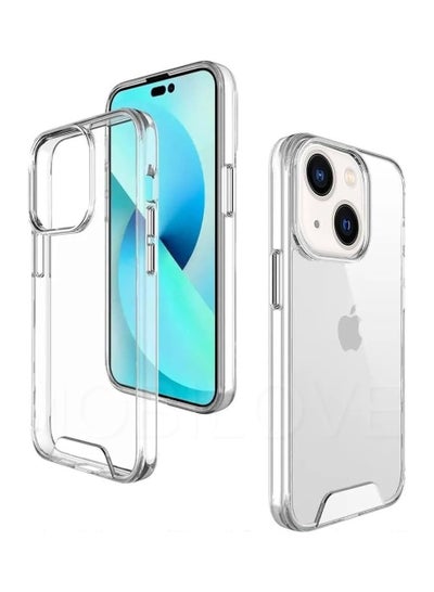 Buy Clear Space Case for iPhone 15 Shockproof Protective Phone Cover Hard PC+Soft TPU Dual Materials Durable and Anti-Yellow in Egypt