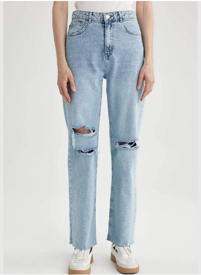 اشتري Woman Wide Leg Denim Trousers في الامارات