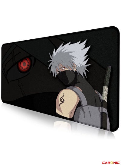 Buy Large Gaming Mouse Pad with Superior Micro Weave Cloth Extended Desk Mousepad with Stitched Edges Non-Slip Base Water Resist Keyboard Pad For Gamer And Office Home Naruto in UAE