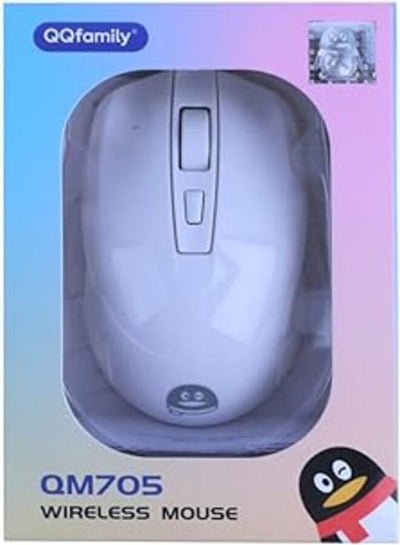 Buy MOUSE QQ FAMILY MODEL: QM705 WIRELESS / 10 M / 2.4 Hz / 1800 dPI / / MIX COLOR in Egypt
