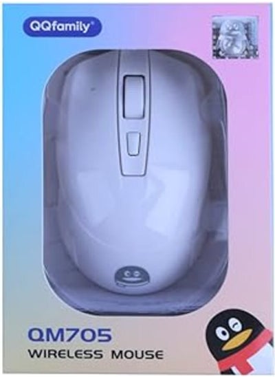 Buy MOUSE QQ FAMILY MODEL: QM705 WIRELESS / 10 M / 2.4 Hz / 1800 dPI / / MIX COLOR in Egypt