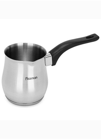 Buy Turkish Coffee Pot 810 ml With Induction Bottom Modern Stainless Steel Coffee And Tea Pot Kettle For Kitchen L 8.5x8.5 X H 10.5cm in UAE