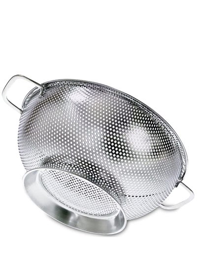 Buy Stainless Steel Kitchen Strainer for Washing Rice, Pasta and Small Grains in Saudi Arabia