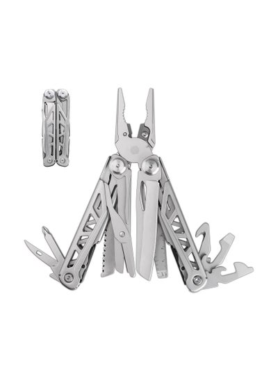 اشتري Wave Plus Multitool with Premium Replaceable Wire Cutters, Spring-Action Scissors and Nylon Sheath, Stainless Steel في الامارات