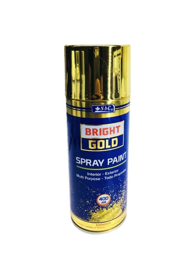 Buy All Metallic Spray Paint Gold Glossy 400ml in UAE