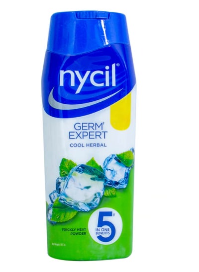 Buy NYCIL GERM EXPERT COOL HERBAL TALC POWDER 187.5G in UAE