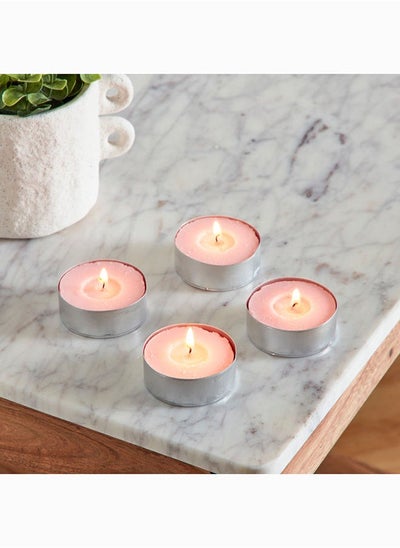 Buy Vela 4-Piece Rose Tealight Candle Set 152 gr in UAE