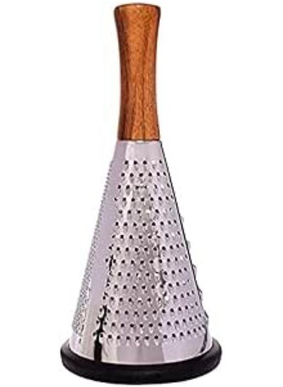 اشتري Stainless Steel Food Grater With Wooden Handle 3 X 1 59 في مصر