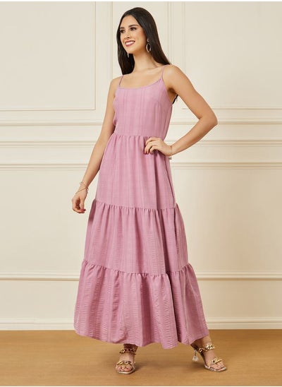 Buy Strappy Tiered Maxi Dress in Saudi Arabia