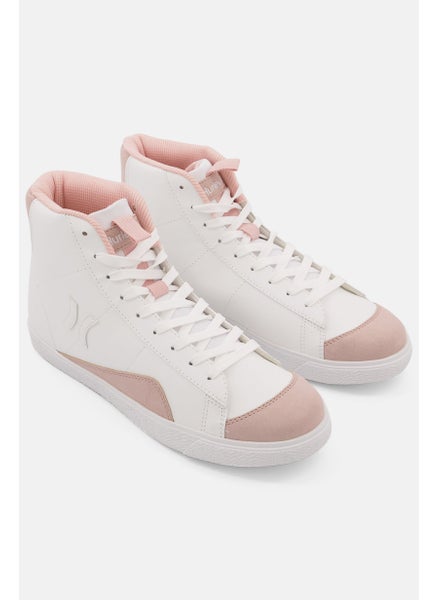 اشتري Women Hi Lace Up Casual Shoes, White في السعودية