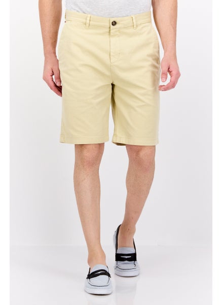 Buy Men Slim Fit Stuart Plain Short, Beige in Saudi Arabia