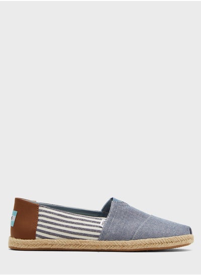 Buy Striped Canvas Slip Ons in UAE