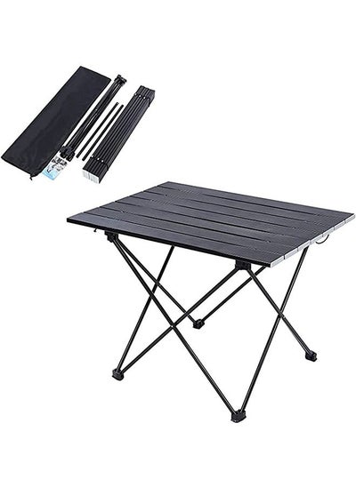 Buy Portable Camping Table - Ultralight Small Folding Table with Aluminum Table Top and Carry Bag, Beach Table for Outdoor, Picnic, BBQ, Cooking, Home Use in Saudi Arabia