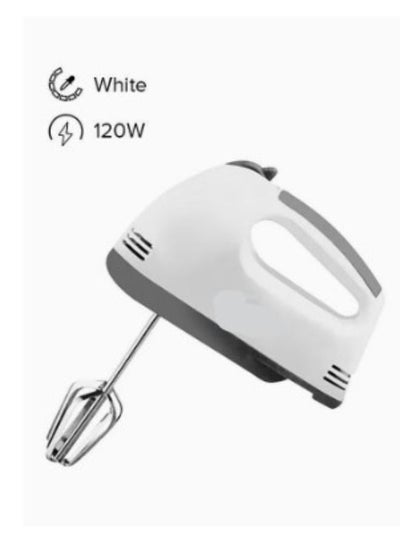 Buy 7-Speed Hand Mixer 120 W White in Saudi Arabia