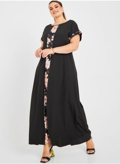 Buy Floral Lace Detail Dress in Saudi Arabia