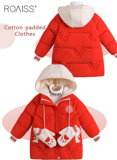 Buy Children'S Coat New Year Girls Jacket Hoodie Overcoat Baby Girl Fleece Jacket Children'S Snowsuit in UAE