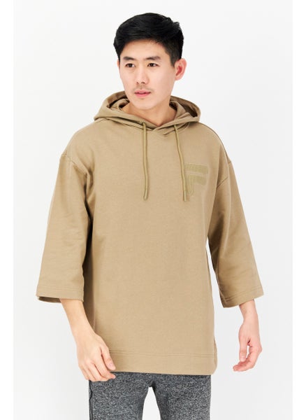 اشتري Men Sportswear Fit Training Hoodie, Tan في الامارات