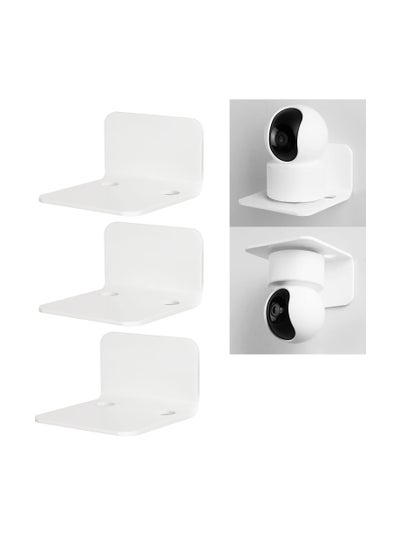 Buy White Floating Wall Shelves Set of 3 in Saudi Arabia