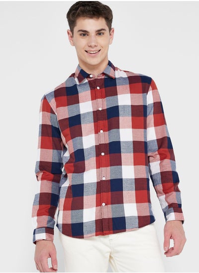 Buy Checkered Slim Fit Shirt in UAE