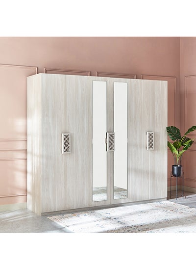 اشتري Hersheys 6-Door Wardrobe with Mirror 55 x 210 x 240 cm في السعودية