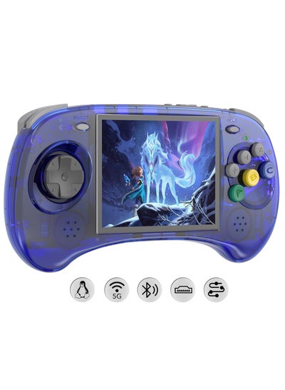 Buy ANBERNIC RG ARC S Retro Handheld Game Console, Single Linux System with 128G SD Card 4541 Games Support 5G WiFi 4.2 Bluetooth Moonlight Streaming and HDMI (Purple) in Saudi Arabia