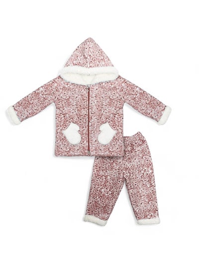 Buy Baby two-piece set with inner fur, hood, pants + jacket in Egypt